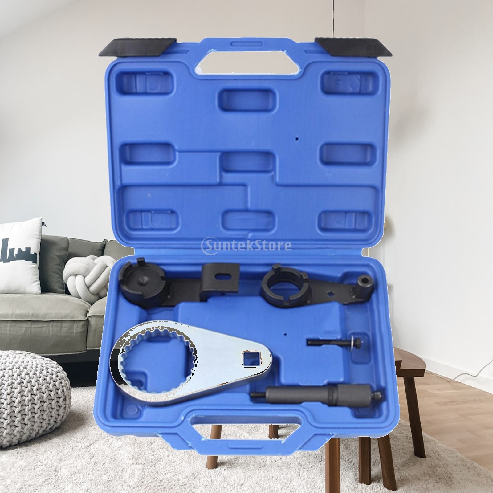 Tools In Mechanic Workshop - ヘビーデューティーカムシャフトタイミング固定ツール金属製エンジンメンテナンスツールセット車両整備キット（メカニック用）
