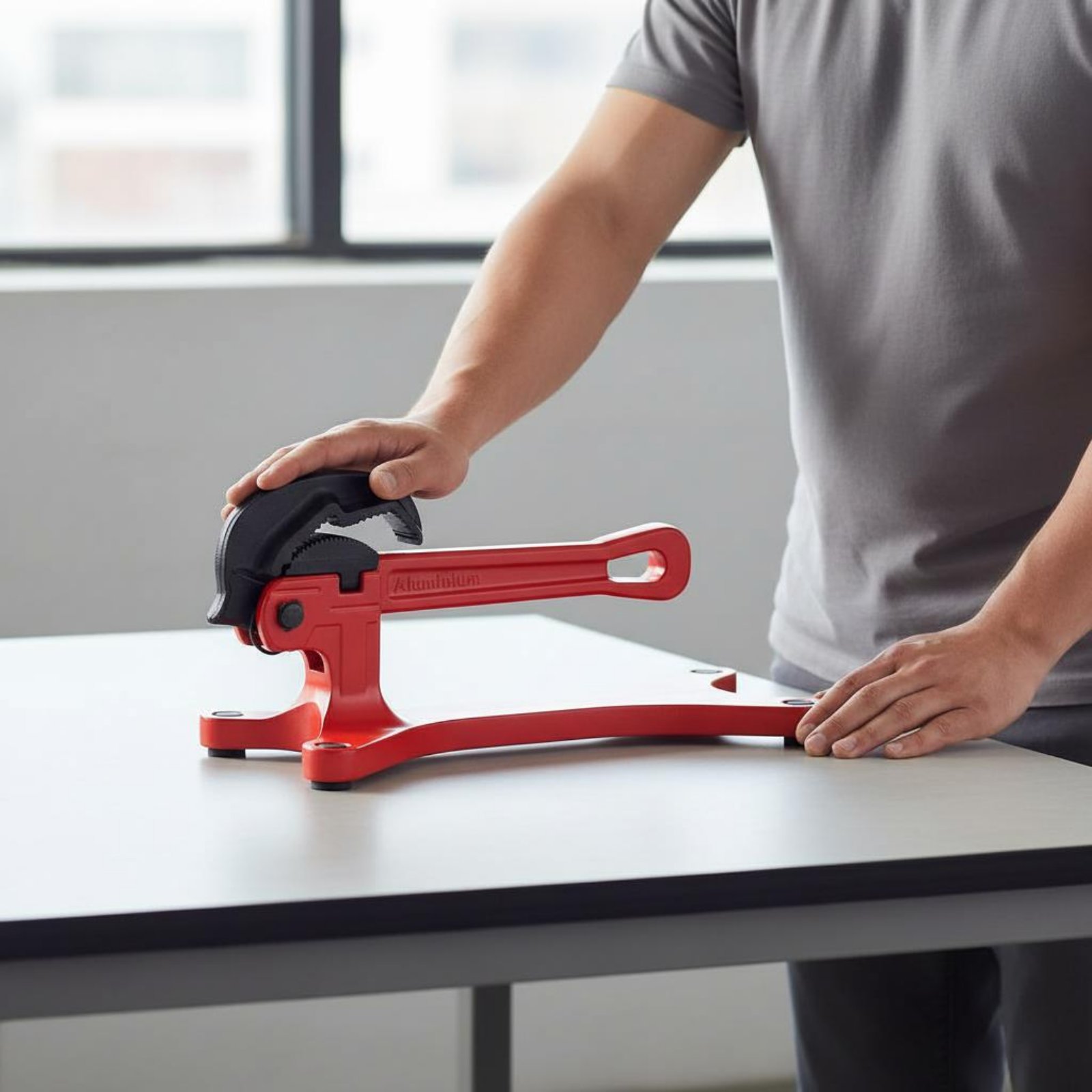 Workshop Hand Tools - セルフロックパイプレンチ ポータブル自動調整パイプレンチ ハンドツール ワークショップ用高耐久滑り止め歯付き