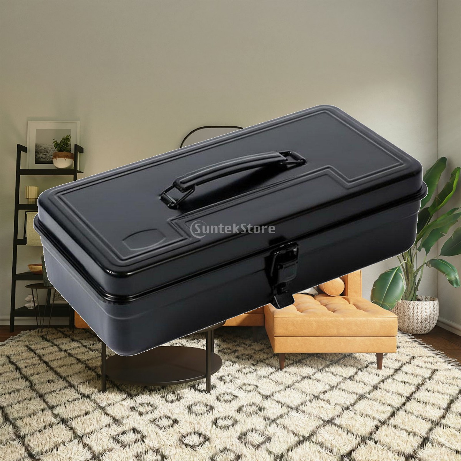 Workshop Tools Car - 鉄製ツールボックス 厚手の機械工具箱 金属製オーガナイザービン 家庭用 車用 ワークショップ用機器