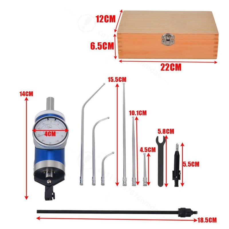 Workshop Tools Center - ブルー工業用レバーダイヤルインジケーター 0-3mm センターファインダーロケーターゲージ精密機械加工ワークショップ測定ツール