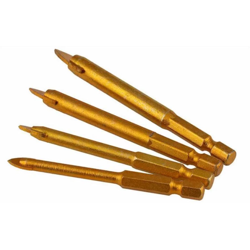 三角形ドリルビット 6-12mm チタンセラミックタイル大理 - Workshop Tools Center のレビューと価格