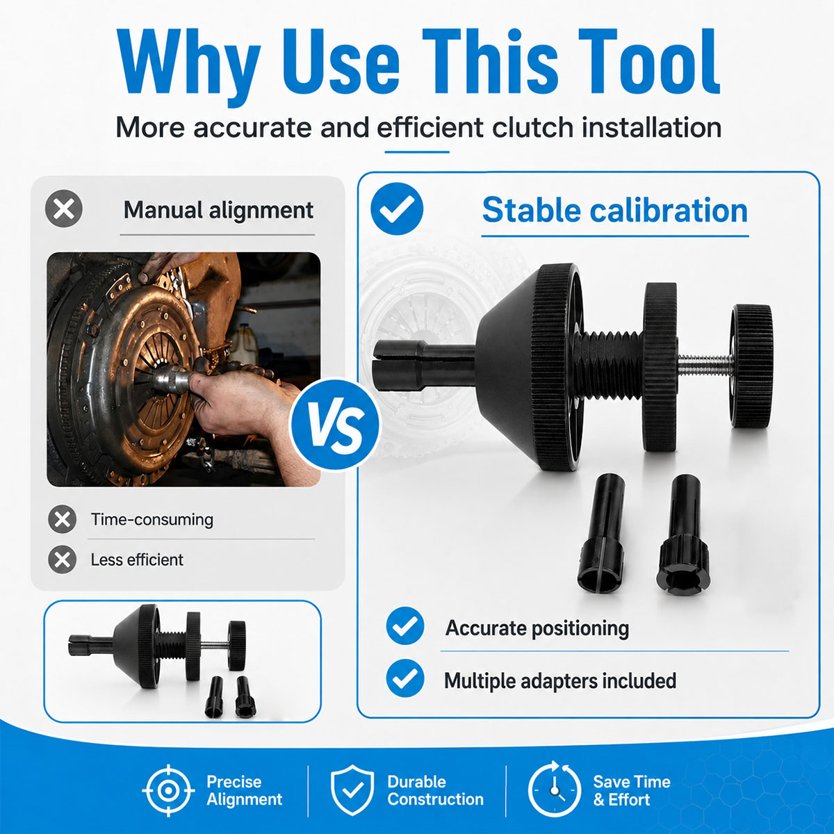 1/2/4P クラッチアライメントツールユニバーサル調整可能 - Workshop Tools Center のレビューと価格