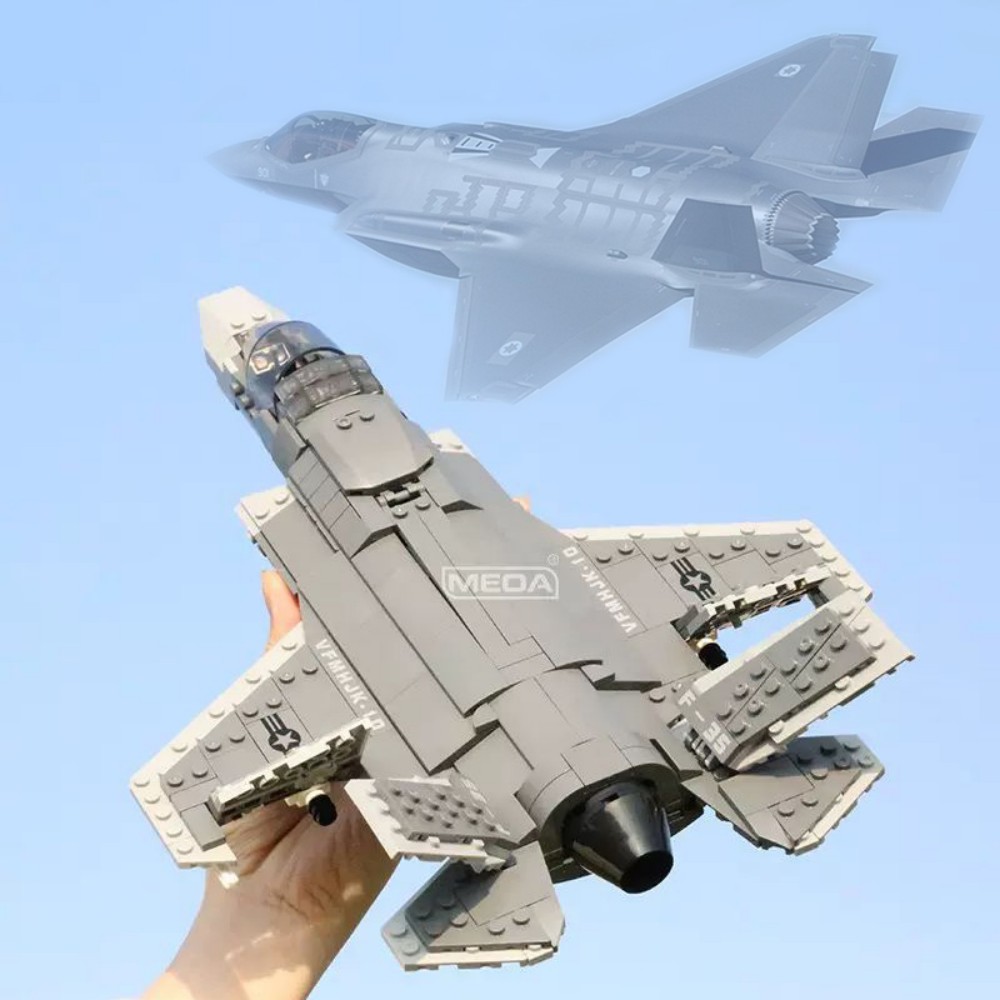 646ピース F-35 ライトニングII 飛行機 組み立てブ - Hand Plane Block のレビューと価格