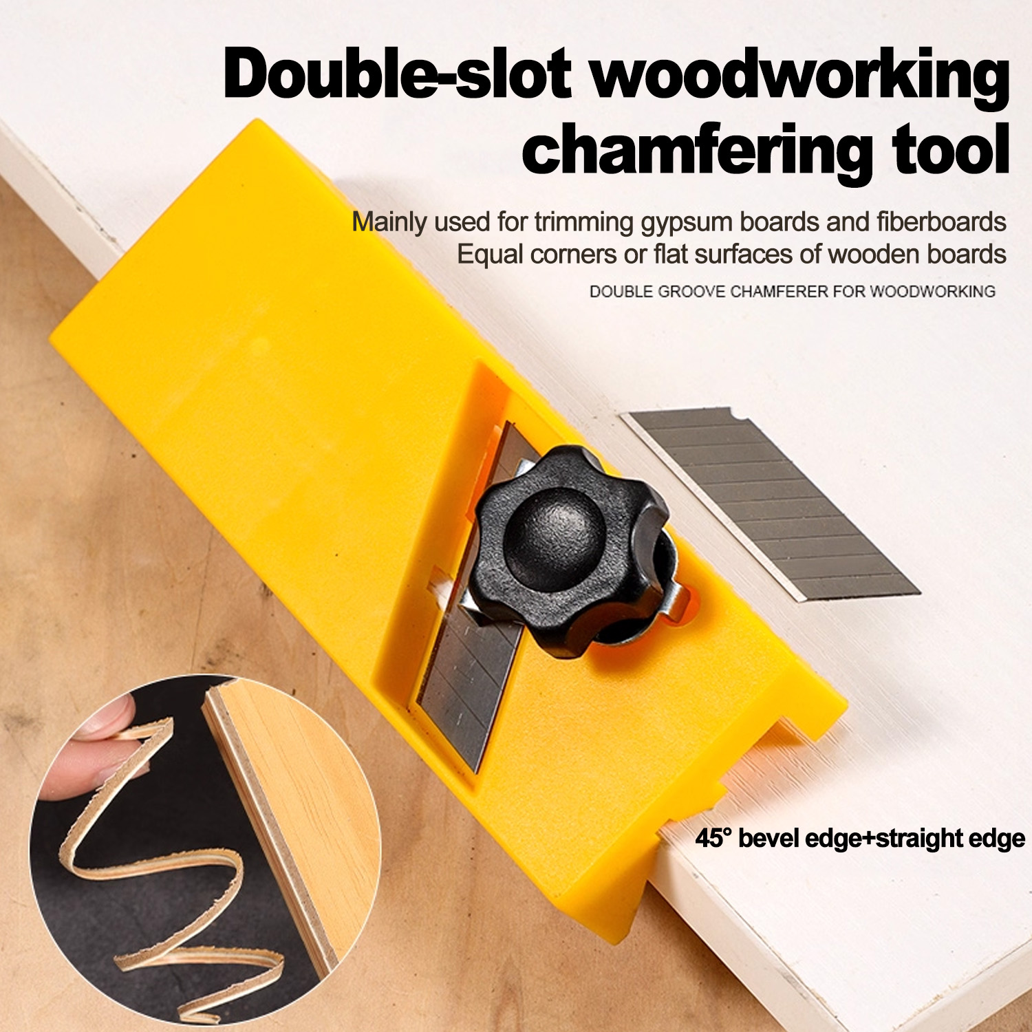 木工用石膏ボードプレーナーツール、乾式壁エッジ面取りハンドプ - Hand Plane Block のレビューと価格