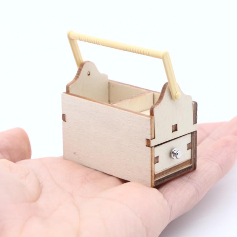 【BS】1/12 ドールハウス用 ミニチュア木製工具箱、引き - Workshop Tools Toy のレビューと価格