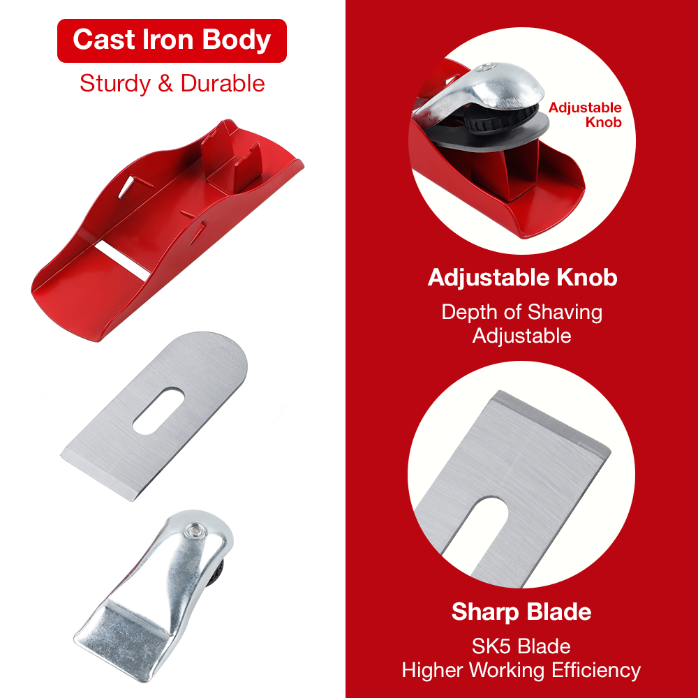 ミニ木工プレーナー、手動プレーニングツール、調整可能なプレー - Hand Plane Block のレビューと価格