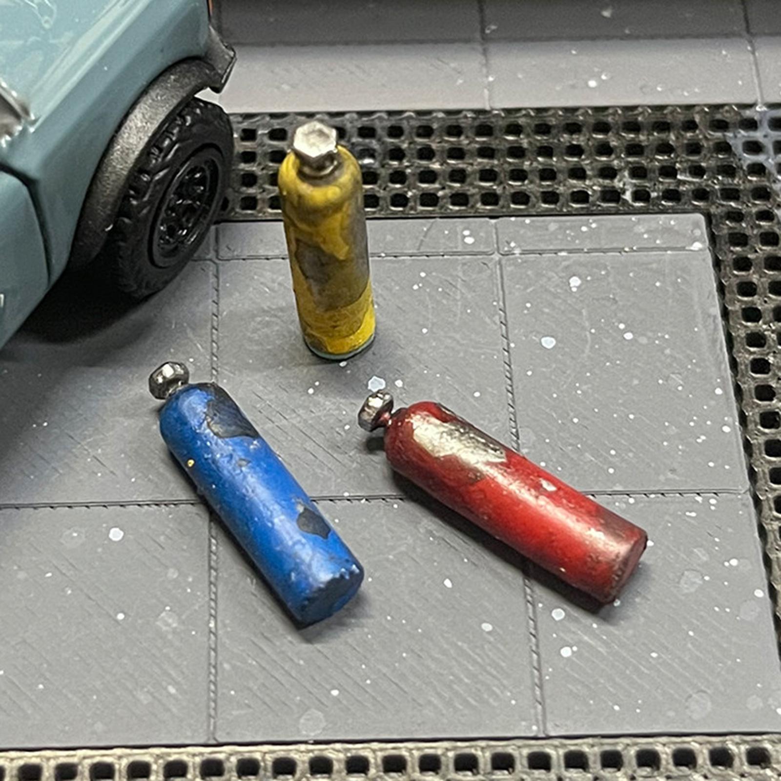 ミニチュアガスシリンダー レジン製 1/64スケール ガレー - Workshop Tools Toy のレビューと価格