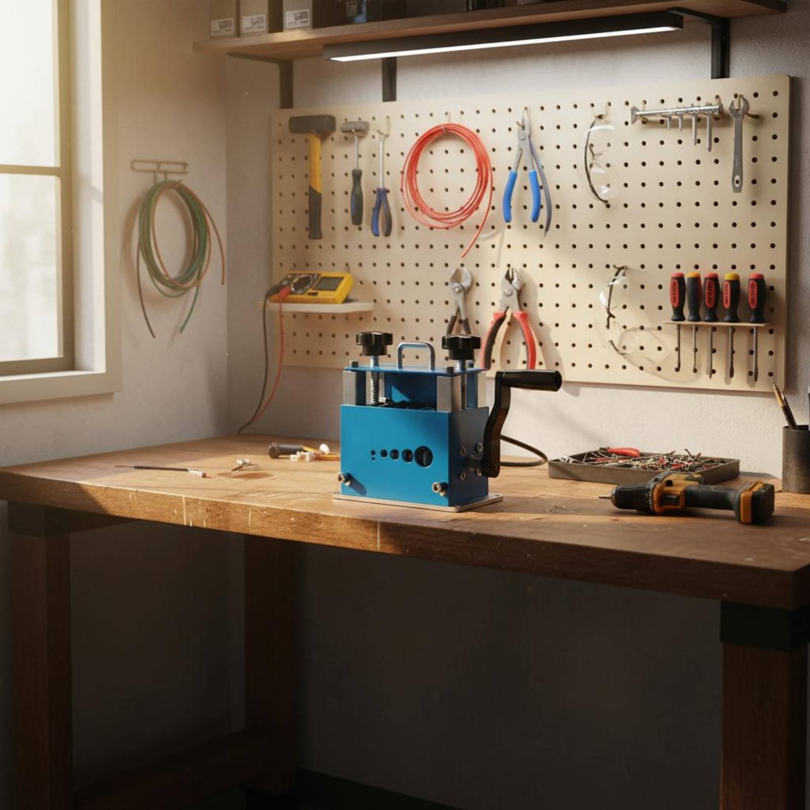 多穴コードピーラー ツインドライブハンドクランクワイヤースト - Workshop Hand Tools のレビューと価格