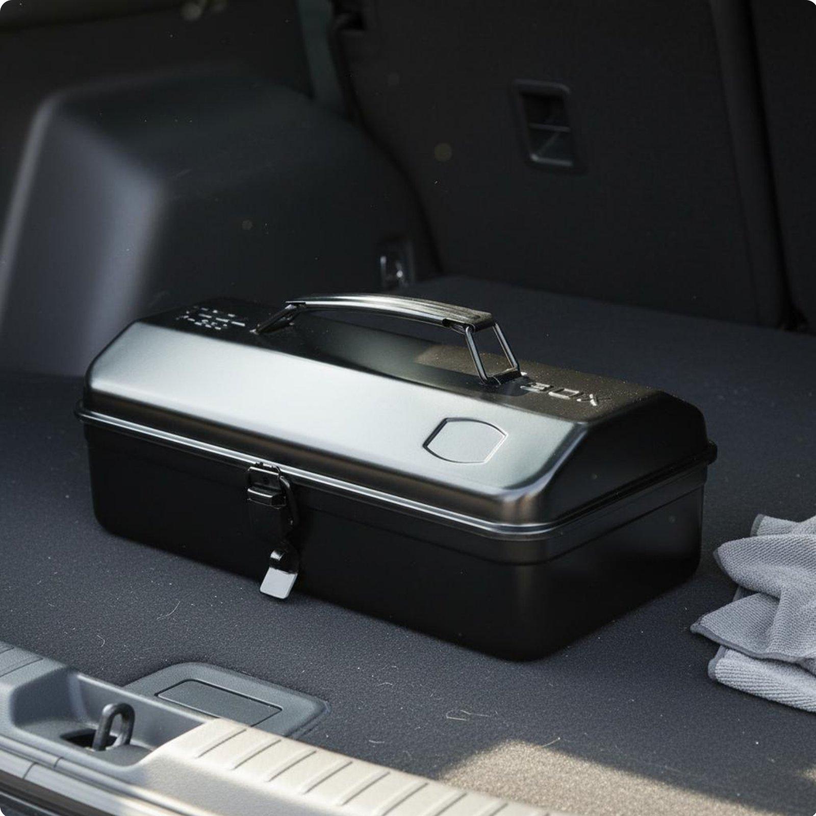 鉄製ツールボックス 重厚型頑丈な金属製収納箱 車載用ポータブ - Workshop Tools Car のレビューと価格