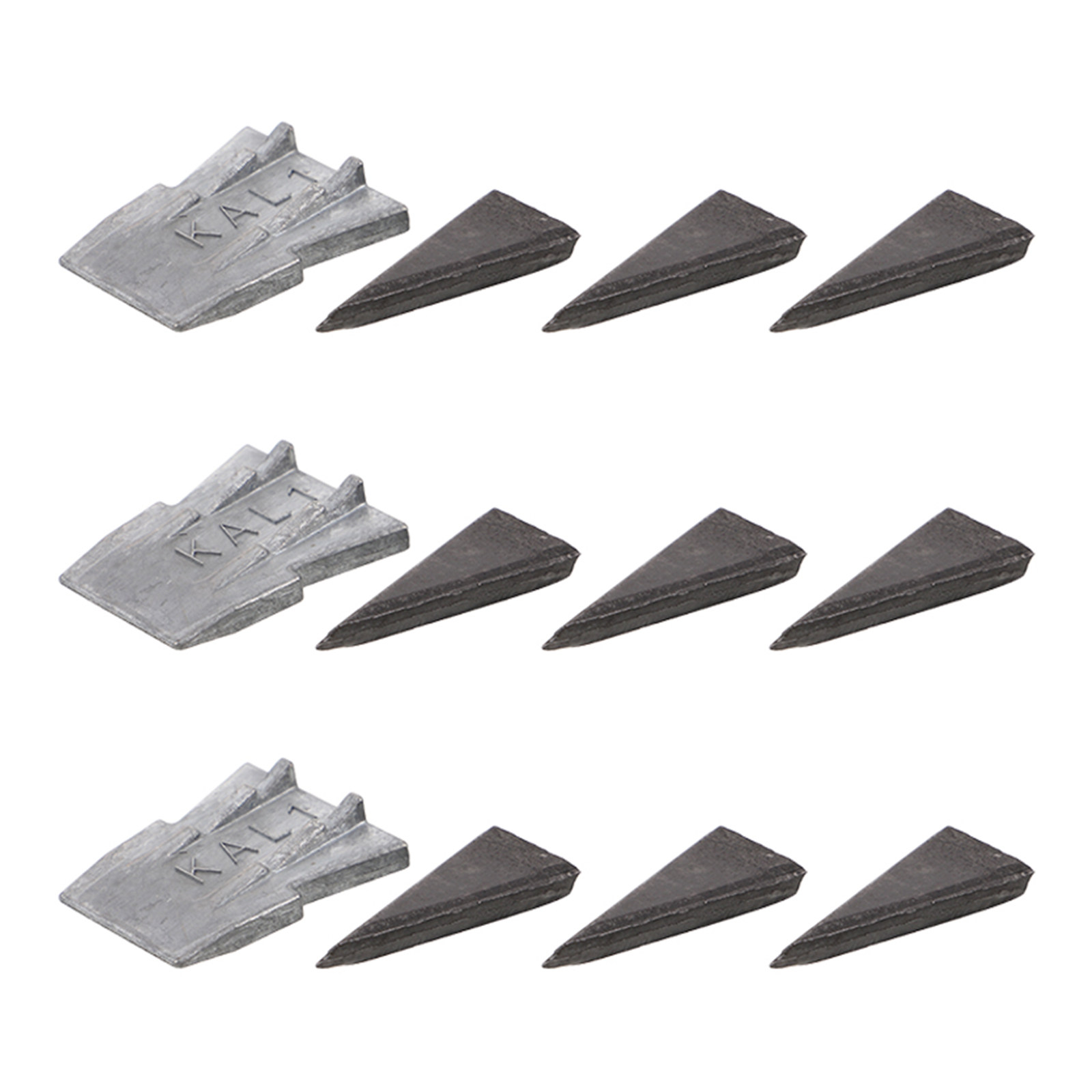 12個入り、斧の柄用クサビセット。金属製で、ハンマー工具の柄 - Tools For Metal Workshop のレビューと価格