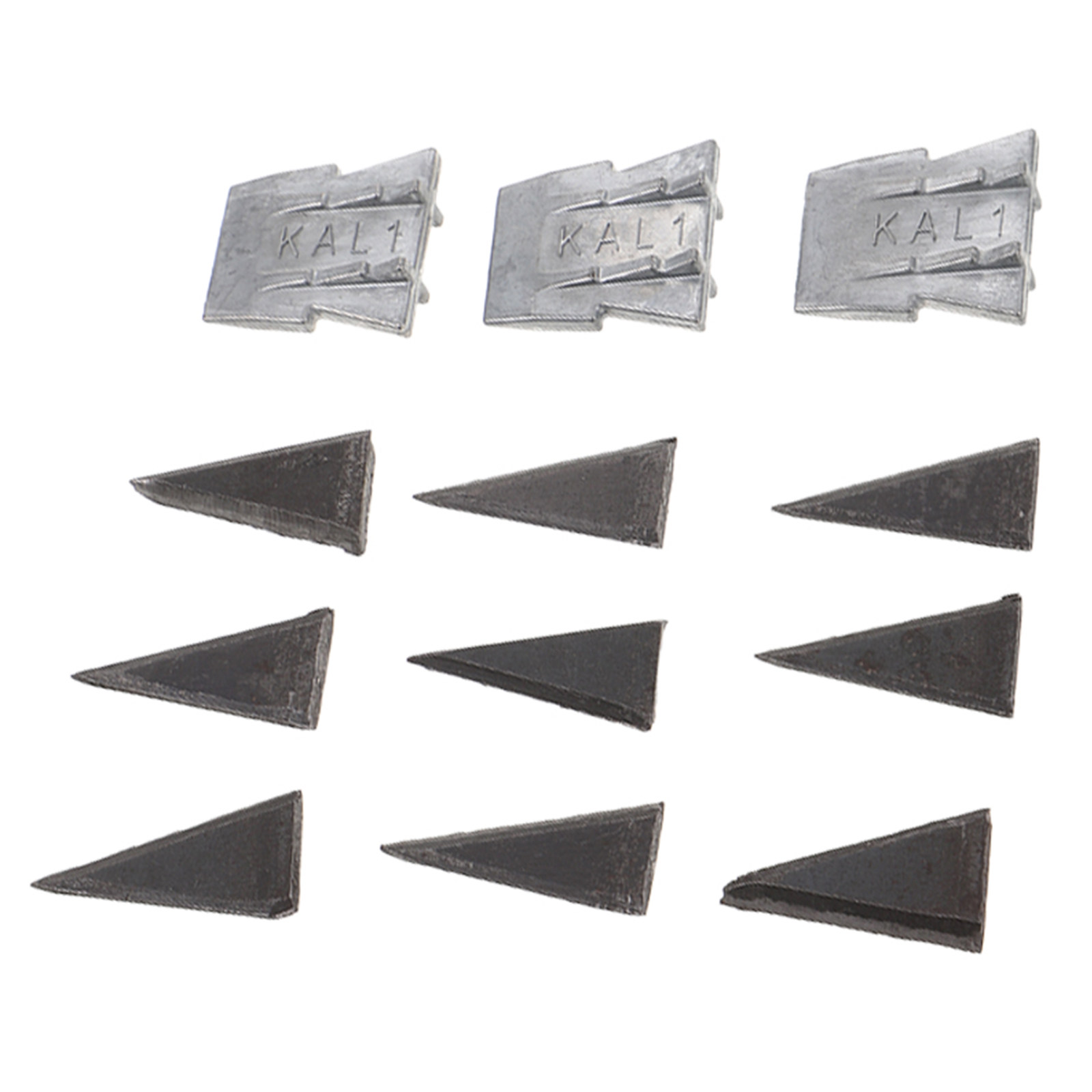 12個入り、斧の柄用クサビセット。金属製で、ハンマー工具の柄 - Tools For Metal Workshop のレビューと価格