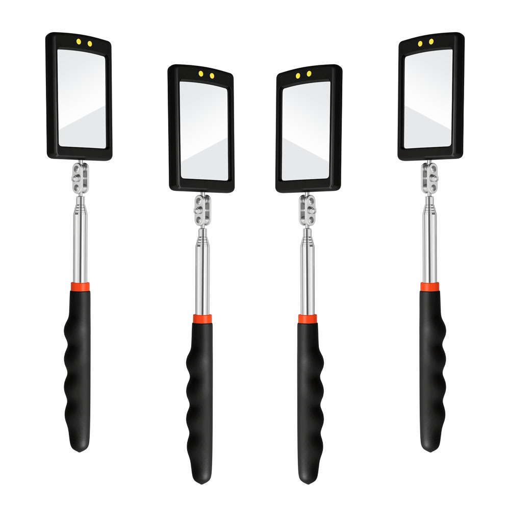 伸縮式検査ミラー LEDライト付き 拡張可能なハンドル 自動 - Workshop Tools Car のレビューと価格